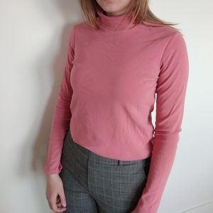 Pink Turtleneck